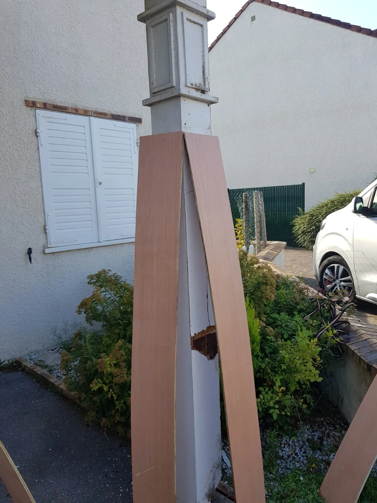 pilier-avant avant travaux